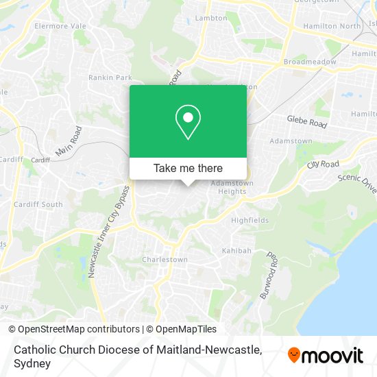 Catholic Church Diocese of Maitland-Newcastle map