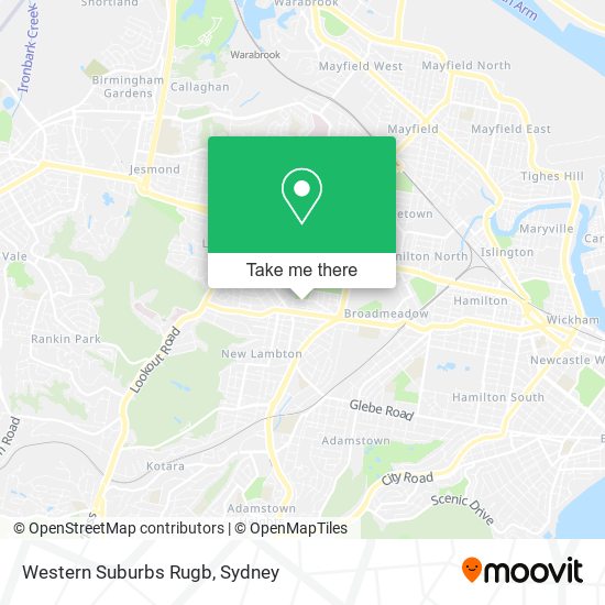 Western Suburbs Rugb map