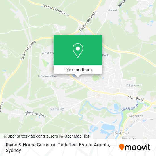 Raine & Horne Cameron Park Real Estate Agents map