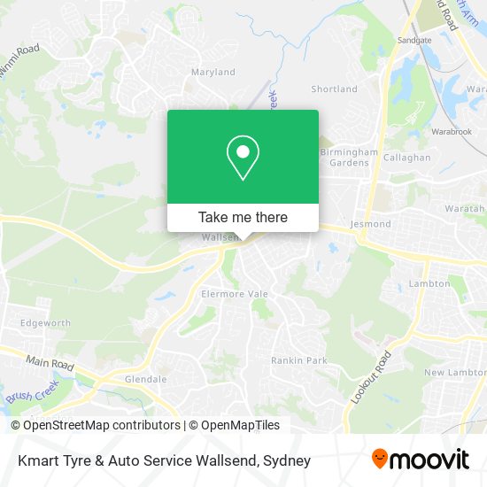 Kmart Tyre & Auto Service Wallsend map