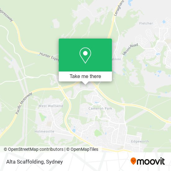 Alta Scaffolding map