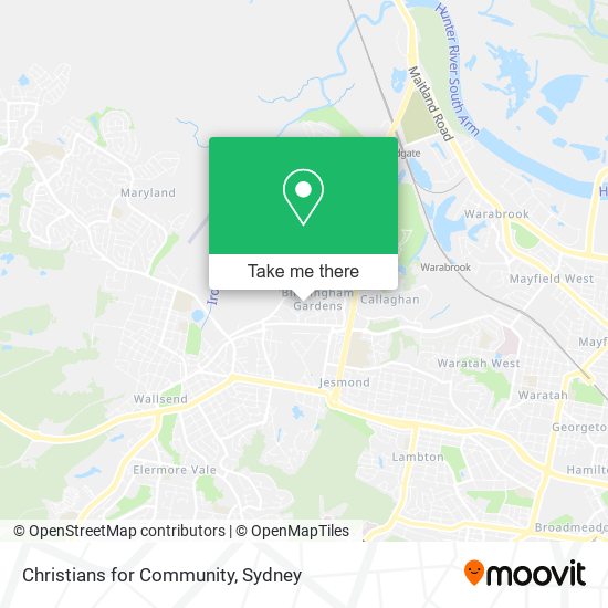 Christians for Community map
