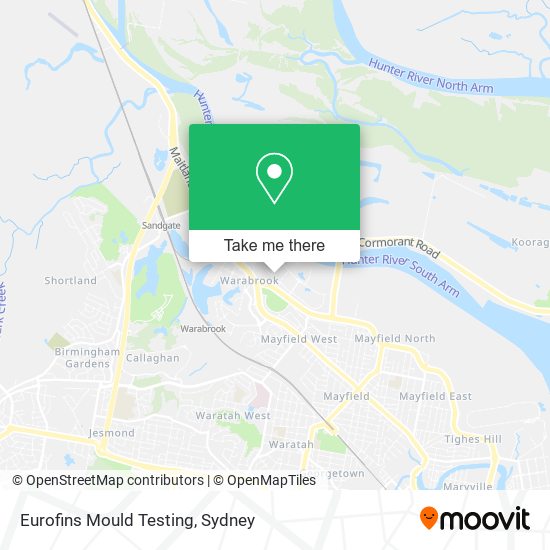 Eurofins Mould Testing map