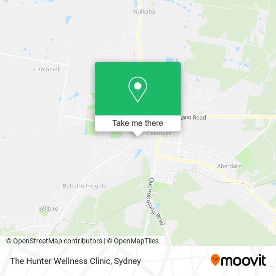 The Hunter Wellness Clinic map