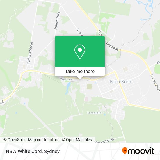 Mapa NSW White Card