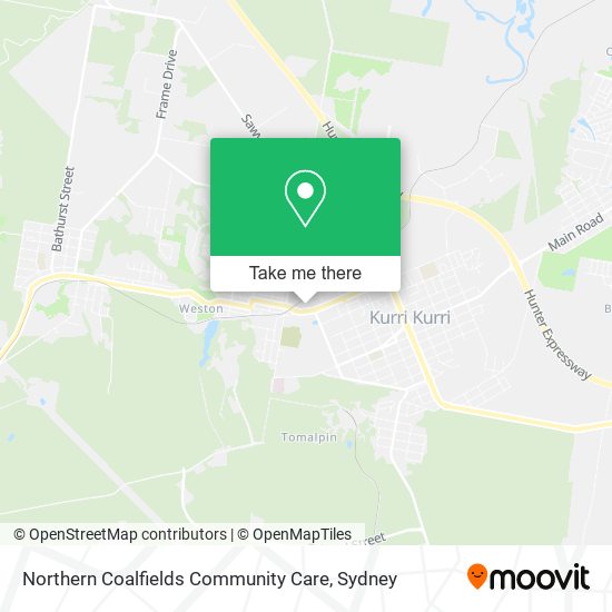 Northern Coalfields Community Care map