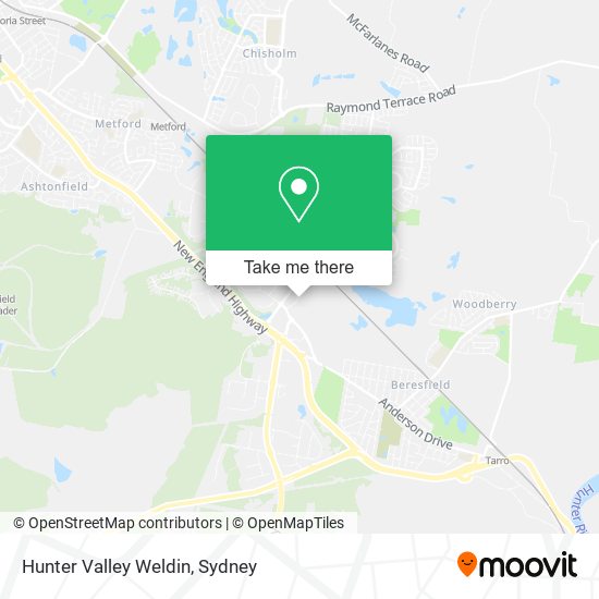 Hunter Valley Weldin map