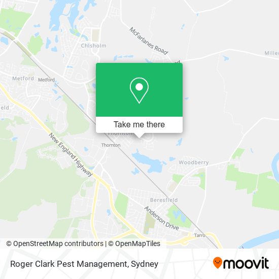 Roger Clark Pest Management map