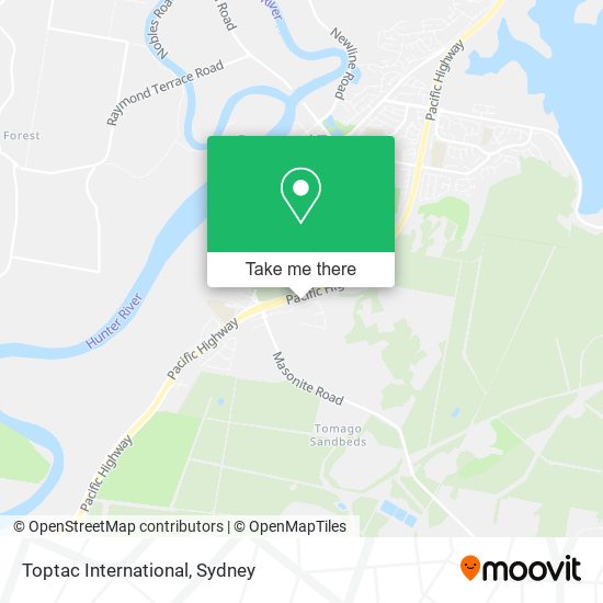 Toptac International map