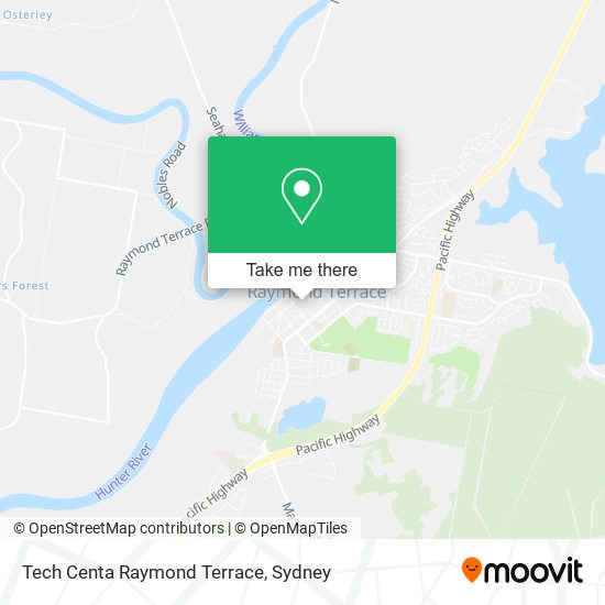 Tech Centa Raymond Terrace map