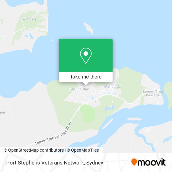 Mapa Port Stephens Veterans Network