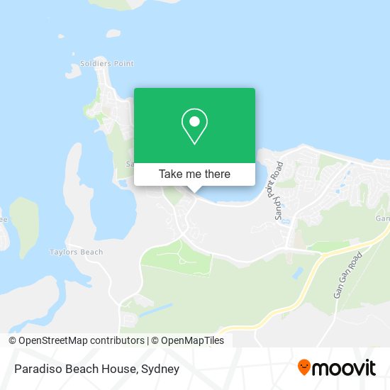 Paradiso Beach House map