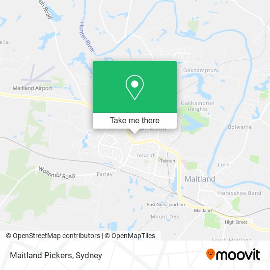 Maitland Pickers map