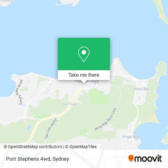 Mapa Port Stephens 4wd