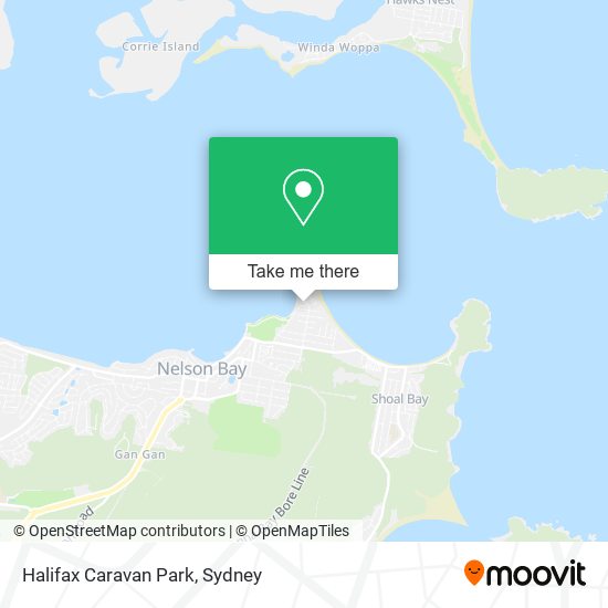 Halifax Caravan Park map