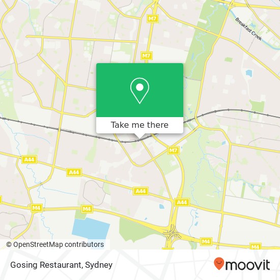 Gosing Restaurant map
