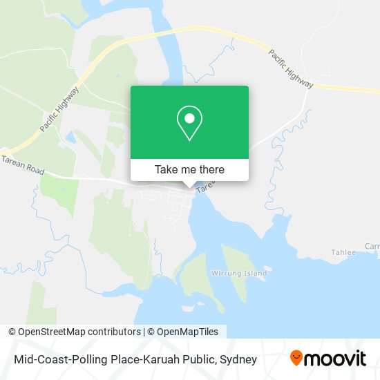 Mapa Mid-Coast-Polling Place-Karuah Public