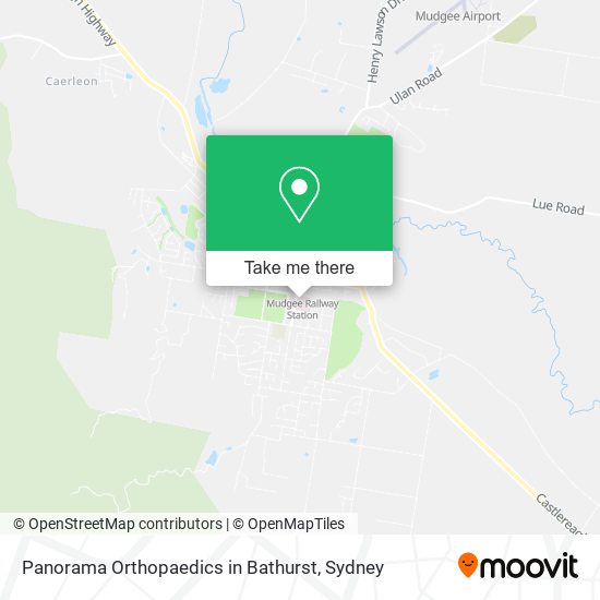 Panorama Orthopaedics in Bathurst map