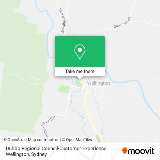 Dubbo Regional Council-Customer Experience Wellington map