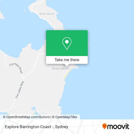 Explore Barrington Coast - map