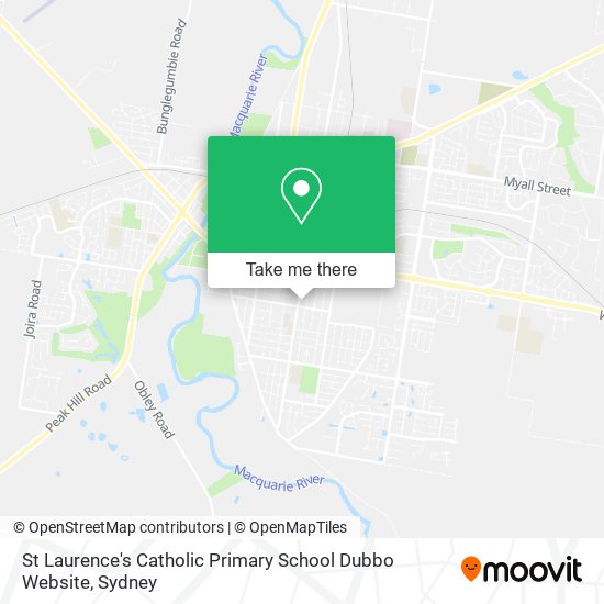 St Laurence's Catholic Primary School Dubbo Website map