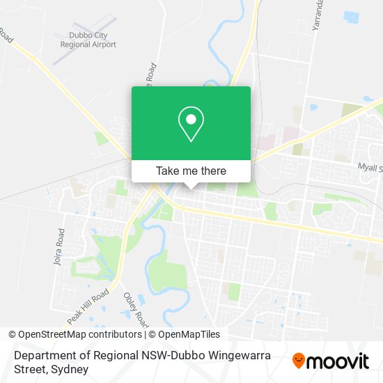 Department of Regional NSW-Dubbo Wingewarra Street map