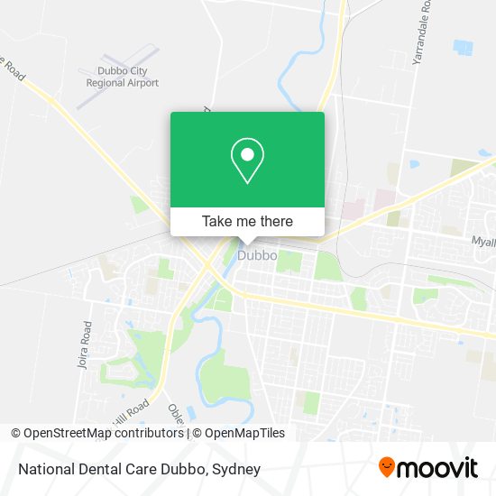 National Dental Care Dubbo map