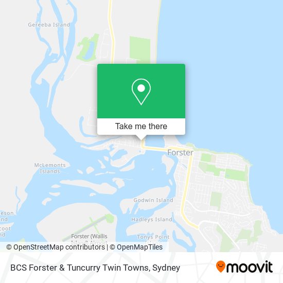 BCS Forster & Tuncurry Twin Towns map