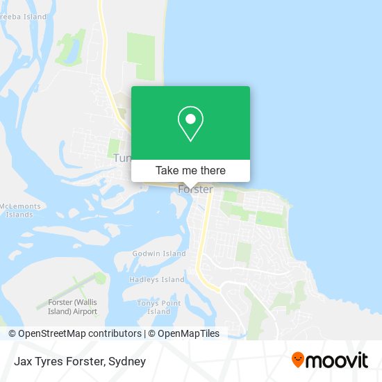 Jax Tyres Forster map