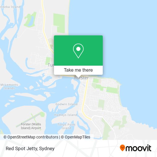 Red Spot Jetty map