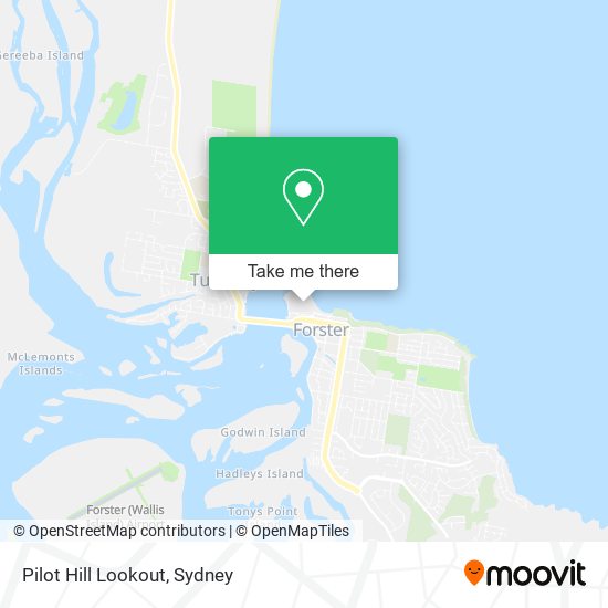 Pilot Hill Lookout map