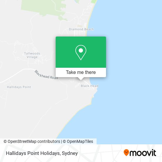 Hallidays Point Holidays map