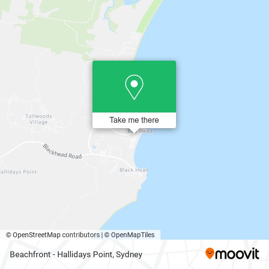 Beachfront - Hallidays Point map
