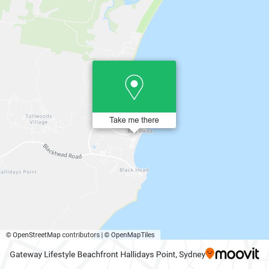 Gateway Lifestyle Beachfront Hallidays Point map