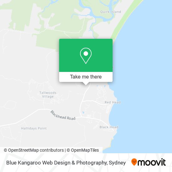 Blue Kangaroo Web Design & Photography map