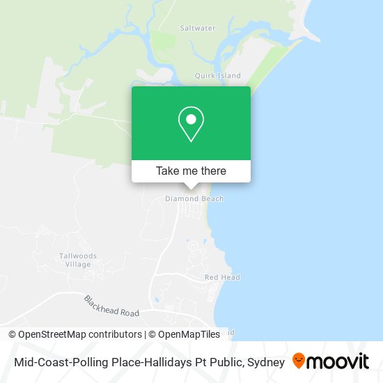 Mid-Coast-Polling Place-Hallidays Pt Public map