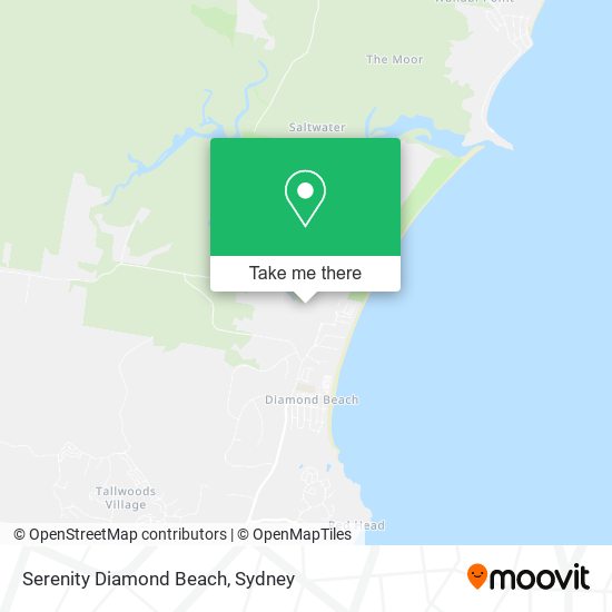 Serenity Diamond Beach map