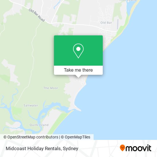 Midcoast Holiday Rentals map