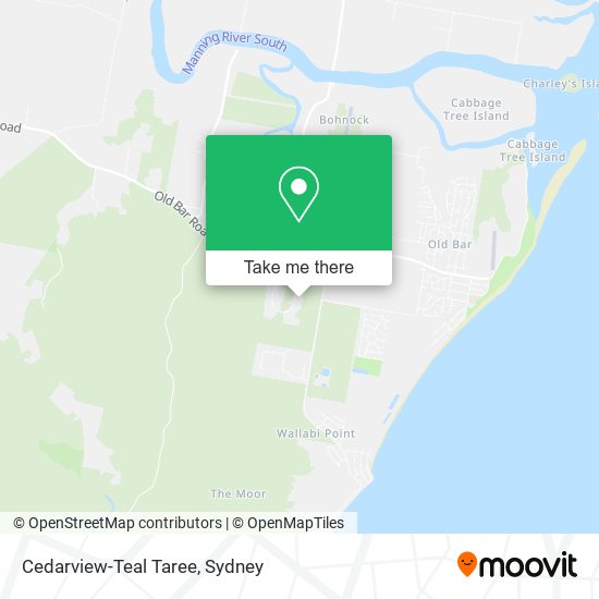 Mapa Cedarview-Teal Taree