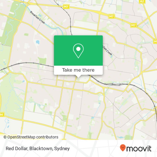 Red Dollar, Blacktown map