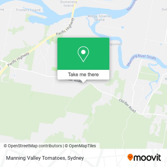 Manning Valley Tomatoes map