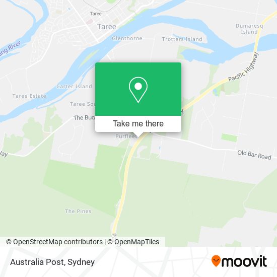 Australia Post map
