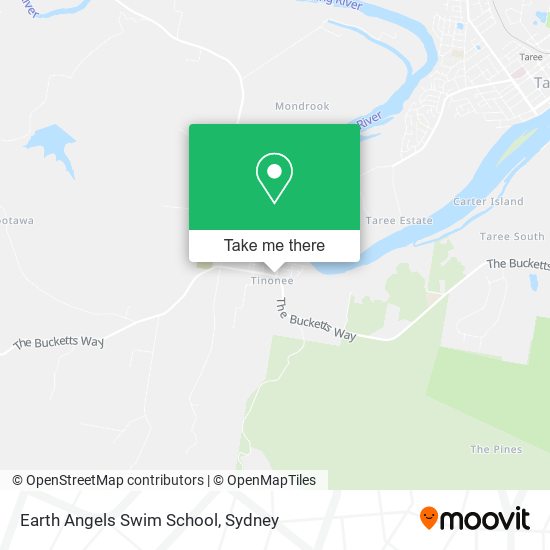 Earth Angels Swim School map