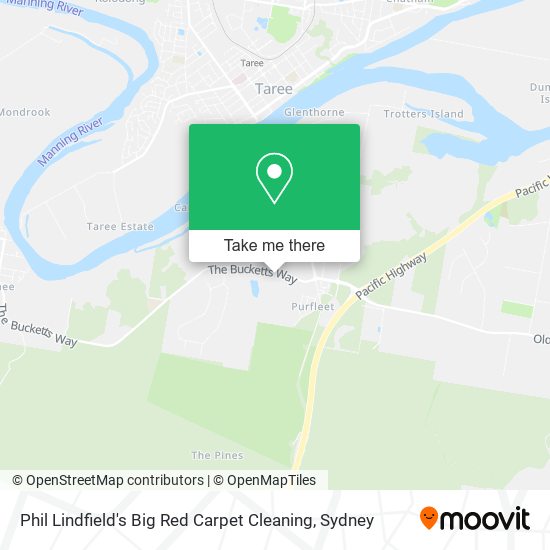 Phil Lindfield's Big Red Carpet Cleaning map