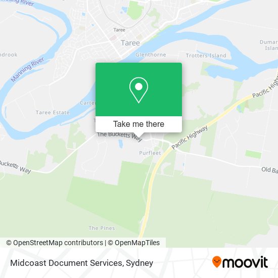 Midcoast Document Services map