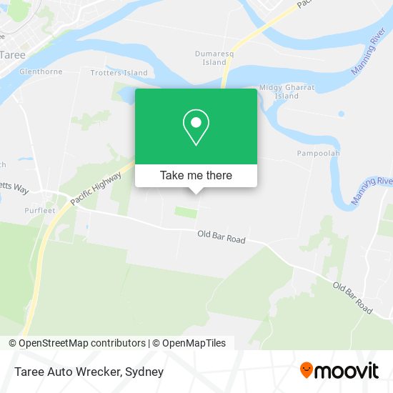 Taree Auto Wrecker map