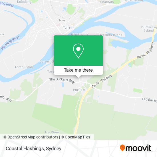 Coastal Flashings map