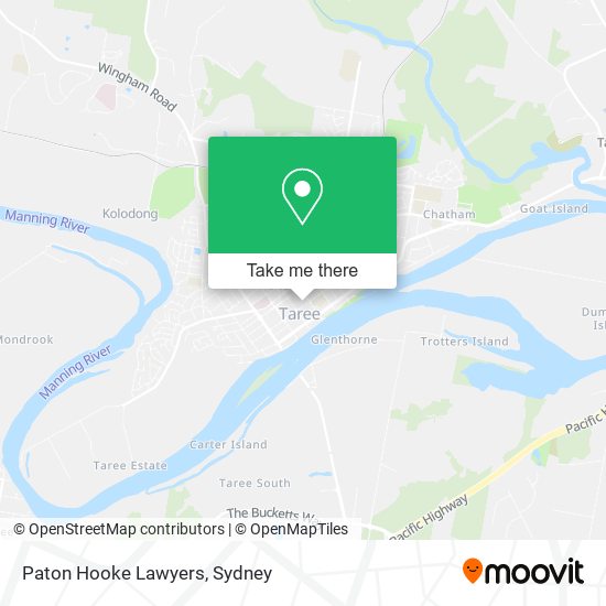 Paton Hooke Lawyers map