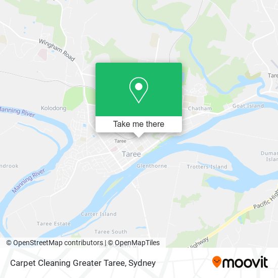 Carpet Cleaning Greater Taree map