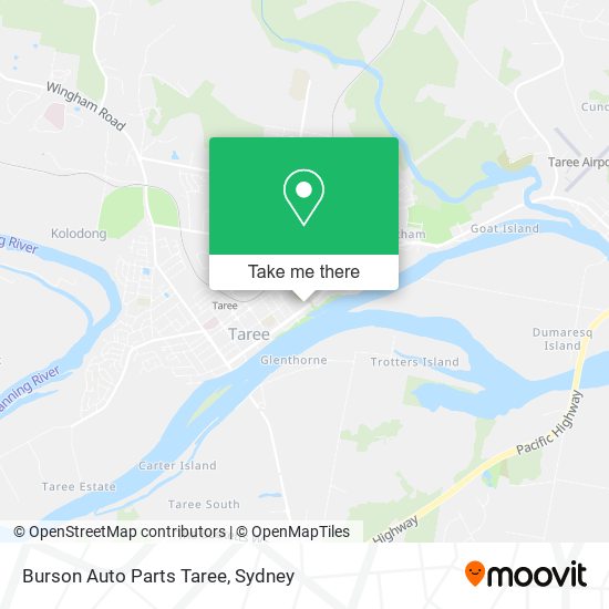 Burson Auto Parts Taree map